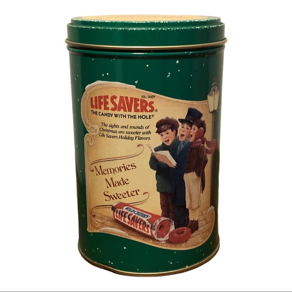 3/$15: Vintage Life Savers Holiday Keepsake Tin 1990